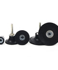 Five Pack Disc Pad Holder Set With Quick Change 1 Inch 2 Inch 3 Inch Pads, One Quarter Inch Shank For Die Grinder Accessories