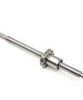 Beefy End Machined SFU2505 Ball Screw With Flange Nut For Z Axis Positioning On Motion Rail 750mm Length 25mm Diameter 5mm Lead C5 Ground