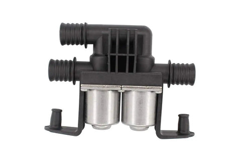 Heavy Duty Bmw Water Heater Control Valve Featuring Dual Solenoid Hvac Coolant Flow Regulator No Sweat Swap For E39 E53 Range Rover And 5 Series Slick Setup, top view.