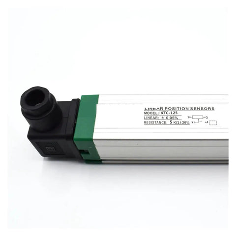 300mm Travel Stroke Linear Position Sensor for Injection Molding Machine, aluminum-copper alloy, side view
