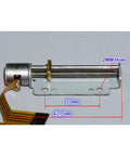 5V 30mm Linear Actuator With 8mm Stroke for DIY projects, showing 2-phase 4-wire motor with measurement labels.