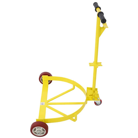 Heavy Duty Steel Drum Dolly With 1200 Lb Capacity, Smooth Rolling Pu Wheels Low Profile Barrel Cart, No Sweat Hauling Workhorse Mover For Oil Drums And Warehouse Jobs