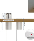 Slick Flush Mount Pop Up Socket Drops Straight Into Countertops Featuring Qi2 Magnetic Wireless Charger With 65W Fast Charging Double Usb Ports Zero Hassle Setup In Fresh White dimensions with ac outlets and usb ports.