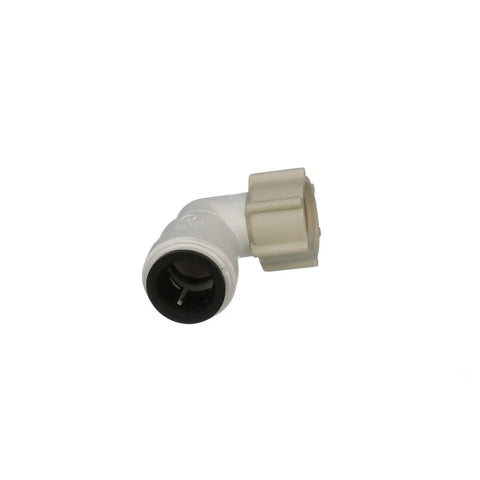 AquaLock Half Inch CTS To Half Inch NPS Female Swivel Elbow For Water Plumbing Lines CPVC PEX CTS Rated Pipe, white fitting