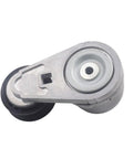 Premium Belt Tensioner Kit Compatible With Chevy Silverado 2500 HD Fits 90K 38172 Exactly To Replace Parts Instantly And Restore Squealing Free Operation Inside Your Engine Bay Improving Durability Significantly So You Can Trust Your Truck. silver belt tensioner with black pulley