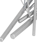 Heavy Duty Hex Wrench Kit With Double Tips T Handle For Precise Screw Tightening Made From Premium 45 Steel Tool Set That Holds Up Tough Jobs, silver hex keys