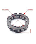 16 Beads Starter Motor One Way Clutch Overrunning Bearing Freewheel For SXF XCF XCFW EXCF FC FE Motorcycle, dimensions shown