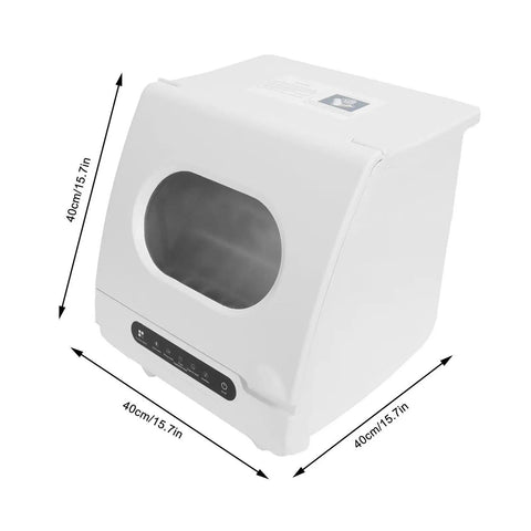 Skip The Hand Washing Game With This Compact Mini Portable Countertop Dishwasher For Tiny Kitchens Apartments And College Dorms Space Saving Desktop Dish Cleaner, white, 40cm size.