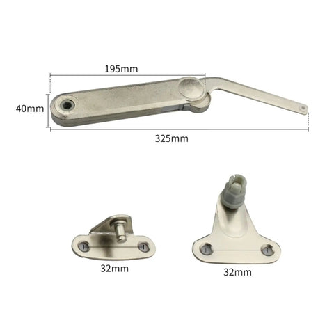 Built Tough Hydraulic Kitchen Cabinet Hinge With Soft Close Lift Assist Random Stop Support Rod And Air Spring Silent Buffer
