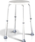 Shower Stool For Inside Bath Small Adjustable Plastic Round Non Slip Tub Seat Chair Waterproof Tub Bench For Elderly
