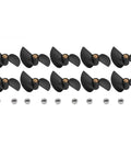 10 Pack RC Boat Propellers For High Speed Brushless Boats Replacement Propeller Set arranged with bolts, durable plastic