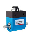 High Precision Torque Meter Tester With Slip Ring Rotary Torque Sensor Transducer For Industrial Use, Wide Measurement Range, Built Tough Durable Build, Accurate And Reliable Torque Readings. Compact blue torque sensor transducer with metal shaft
