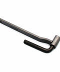 Universal Motorcycle Engine Valve Screw Wrench 10MM Hex 3.5MM Square Drive For Dirt Pit Bike Auto Repair with chrome finish.