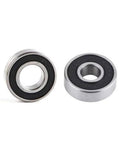 Deep Groove Ball Bearings Kit With 100 Pieces 608-2RS 608RS 608 2RS ABEC-7 8mm X 22mm X 7mm Black Double Rubber Seals