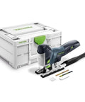 Cordless Barrel Grip Jigsaw Carvex PSC 420 EB Basic No Battery Or Charger Included with accessory kit and carrying case