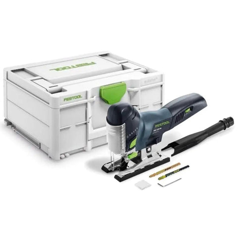 Cordless Barrel Grip Jigsaw Carvex PSC 420 EB Basic No Battery Or Charger Included with accessory kit and carrying case
