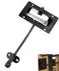 Beefy Door Hinge Limiter For Jeep Wrangler JK 2011 2019 Tailgate Check Strap Retaining Arm in black metal assembly