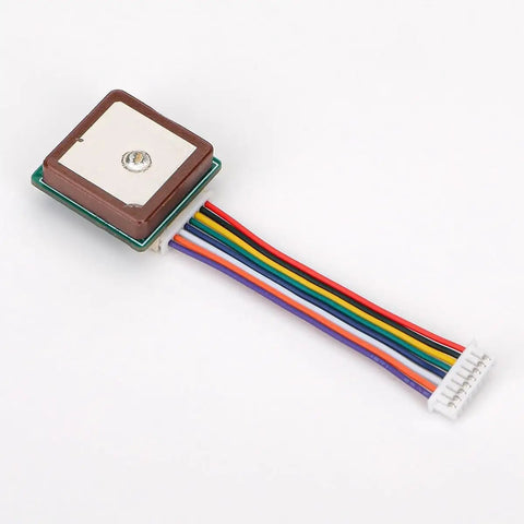 Ultra Low Power GNSS GPS Module For IoT Gear 2.8V To 4.3V, 18mA with attached multicolor cables, ideal for asset trackers