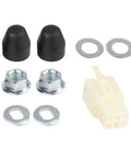 Two Set E Bike Hub Motor Axle Lock Nut Kit With Washer Spacer And Cover For M12 And M14 Shafts corrosion resistant parts