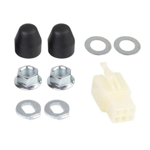 Two Set E Bike Hub Motor Axle Lock Nut Kit With Washer Spacer And Cover For M12 And M14 Shafts corrosion resistant parts