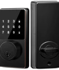 Knock Fumbling Keys To The Pavement With This Rock Solid Smart Lock Featuring An Illuminated Touchscreen Keypad and electronic deadbolt.