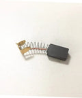 4Pcs Carbon Motor Brushes For Power Tools, Replacement Electric Hammer Drill Brushes with wire lead and spring on beige surface