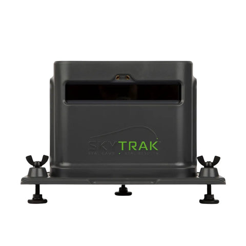 Front view of ST Max Launch Monitor And Protective Shield Bundle With Dual Radar And Photometric Precision Speed Training in grey