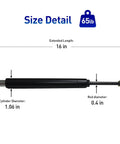 Built Different Gas Springs For Beds, Heavy Duty Lockable Struts With Freakin Smooth Soft Close, Tough As Nails Pro Grade Zinc Coated Steel Lifters, 16 in size details