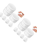 Mini Swivel Base Bearings 100 Pcs For DIY Projects, Rotating Craft Bearings For Windmill Dolls, Hair Clips And Jewelry Making, Ball Bearings For Pro Grade Handmade Art Creations And Craft Projects, white plastic and iron, 13x13x7 mm