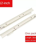 Full Extension Drawer Slides For Cabinets And Furniture, 12 Inch And 30 Cm, Heavy Duty Metal Roller Tracks, Cold Rolled Steel