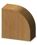 Wood edge rounded with Carbide Tipped Roundover Router Bit With Three Thirty Second Radius Eleven Sixteenths Inch Diameter One Quarter Inch Shank One Half Inch Cutting Length For Smooth Rounded Wood Edges Ideal For DIY Woodworking Projects