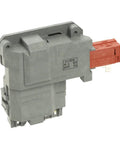 Washer Door Lock Assembly OEM Replacement Part 131763256 Replaces 131763255 For Front Load Washers - grey and red unit