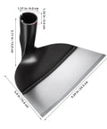 Beefy Heavy Duty Garden Hoe Head For Weeding And Digging, Round Eye Hand Hoe Tool, Rugged Steel, Dimension Details