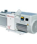 12 RV12 Rotary Vane Dual Stage Mechanical Vacuum Pump With Mode Selector And Two Position Gas Ballast visible side view