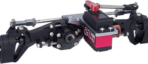 Behind The Axle BTA Servo Mount With Hydraulic Steering Link for 1/10 RC Crawler Capra F9 Portal Axle LCG Chassis DIY Parts