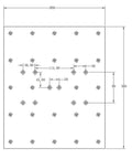 Technical drawing of T Slot Table Top Spoilboard Extension Kit For CNC Router 3018 Pro Compatible With 3040 Y Axis Extension Aluminum Spoilboard