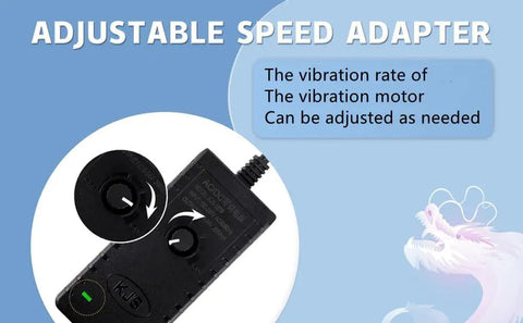 Adjustable speed adapter for Beast 12V DC Vibration Motor, 3800 RPM Mini Rotary Vibe with sturdy plastic shell
