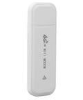 Slick Portable 4G LTE Mobile WiFi Router With All Day Juice Compact design in white, USB powered, portable modem for travel.