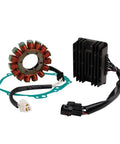 Thinking Process: 12v marine kill start relay kit with copper stator coil, black regulator, wiring and gasket
