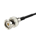 Close-up of BNC male connector for Police Scanner Dipole Antenna 20-1300MHz with Car Window Adhesive Mount and 3m Cable