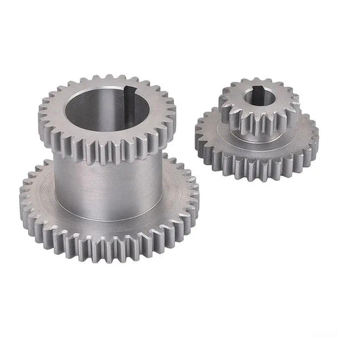 Smooth As Butter Heavy Duty High Low Gear Kit For Mini Lathes 7X12 And 7X14 Machines with precision hardened steel gears.