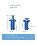 Heavy Duty 100 Ton Hydraulic Cylinder With Front Flange Mount Two Way Oil Return One Way High Pressure Electric Lift