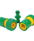 Quick Release Garden Hose Repair Kit With Durable Brass Connectors And Heavy Duty 3 Piece Set For Easy Home And Gardening Hoses Fix Job, green hose fittings