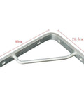 Heavy Duty Aluminum Alloy Triangle Shelf Bracket Rock Solid L Shaped Wall Mount Support Frame: 40cm x 21.5cm, ensuring stability.