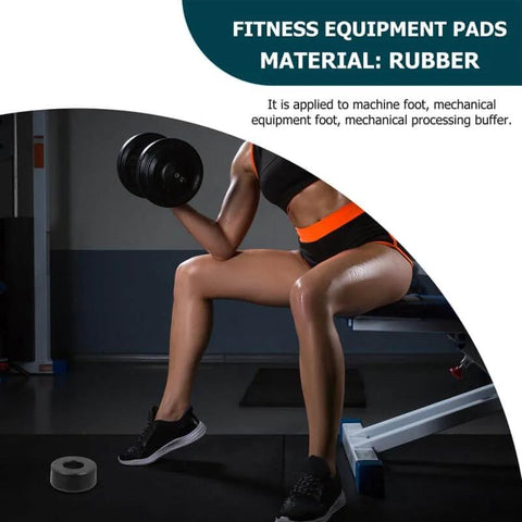 4 Pack Shock Absorber Rubber Ring Pads For Fitness Equipment Non Slip Wear Resistant Feet Bumpers To Reduce Vibration
