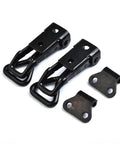 Beefy Steel Toggle Latch Hasp 220lbs Heavy Duty Lock for tool box cabinet doors black finish 90mm adjustable tension control