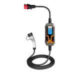 Portable Type 2 EV Charger 11KW 16A 3 Phase Heavy Duty EVSE, five meter power cord, adjustable amperage, durable design.