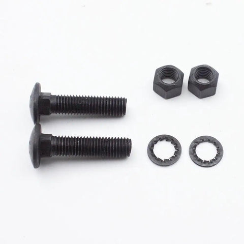 Two Pack M12 Spare Tire Wheel Mounting Bolts Nuts And Washers Kit For Utility Cargo Trailers With Vibration Resistant Lock Nuts