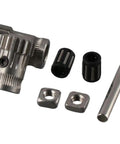 Needle Bearing Gear Set Upgrade for 3D Printers, Dual Drive Extruder Gears Kit in Hardened Steel, Nickel Plated and two bearings