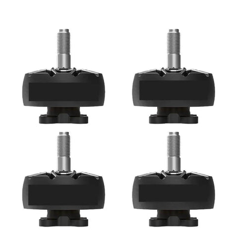 Four 2207 2750KV and 1750KV brushless motors for 4 to 6S drones with 5mm titanium alloy shaft visible in top view.